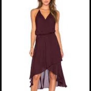 Haute hippie silk wrap halter dress